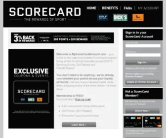 MYscorecardaccount.com(DICK'S Sporting Goods) Screenshot