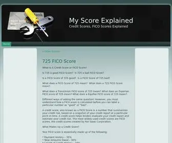 MYscoreexplained.com(My Score Explained) Screenshot