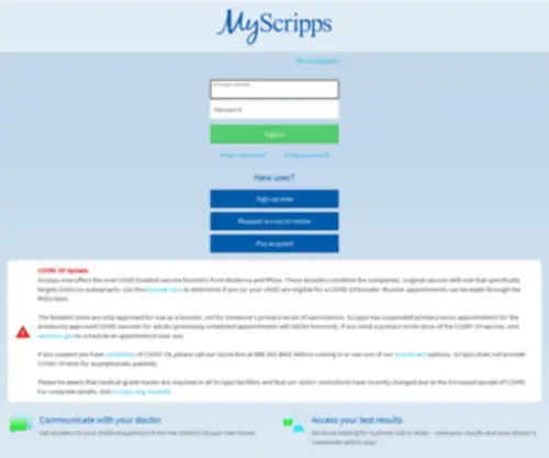 MYScripps.org(MYScripps) Screenshot