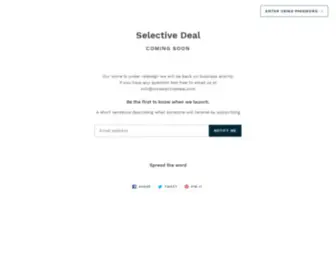 Myselectivedeal.com(Selective Deal) Screenshot