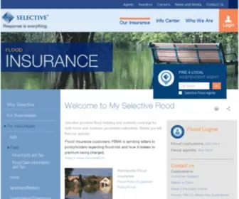 Myselectiveflood.com(Nationwide Residential) Screenshot