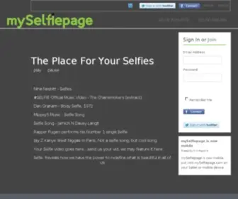 Myselfiepage.com(Landing Page) Screenshot