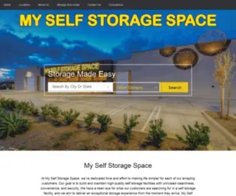 Myselfstoragespace.com(My Self Storage Space) Screenshot