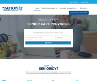 Myseniorchoices.com(Search for Active Senior Communities or Senior Care) Screenshot