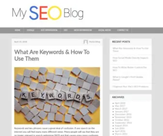 Myseoblog.net(Webmaster and SEO resources) Screenshot