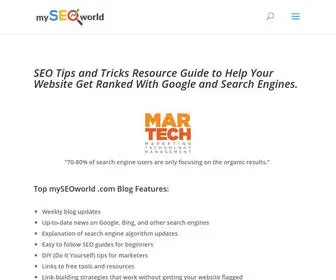 MyseoWorld.com(My SEO World) Screenshot