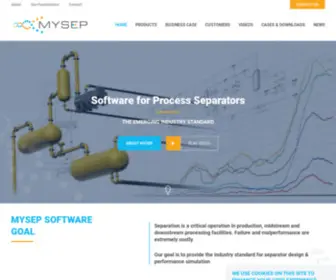 Mysep.com(Optimizing Processes for Separation Constraints) Screenshot