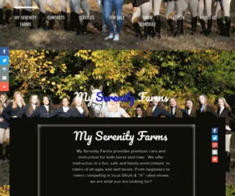 Myserenityfarms.com(Horseback Riding Lessons) Screenshot
