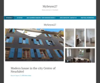 Myseyon27.com(Rooms and more in Neuchatel) Screenshot