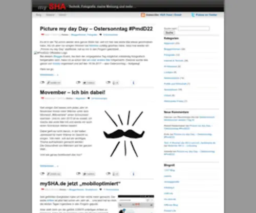 MYsha.de(Privater Blog von Stefan Harrichhausen. Themen) Screenshot