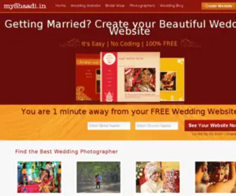 MYshaadi.in(Free Wedding Websites) Screenshot