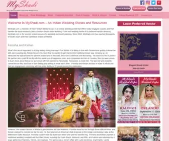 MYshadi.com(Presenting the best Indian wedding vendors in USA) Screenshot