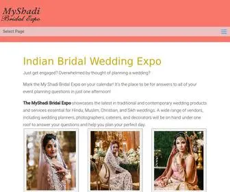 MYshadibridalexpo.com(Indian Bridal Wedding Expo in Florida) Screenshot