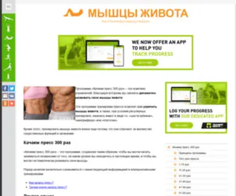MYSHCYZHyvota.ru(Мышцы живота) Screenshot