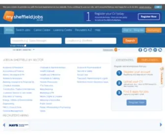 MYsheffieldjobs.co.uk(Find local careers in Sheffield and search for work in Sheffield) Screenshot