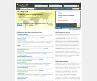 MYsheriff.co.uk(Free Business Directory UK) Screenshot