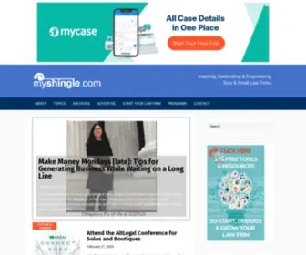 MYshingle.com(Start a law firm) Screenshot