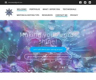MYshinyideas.com(Editing and Writing) Screenshot