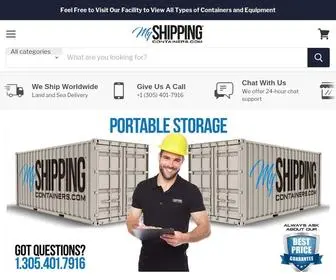 MYshippingcontainers.com("The One Stop Shop for Portable Storage" New and Used) Screenshot