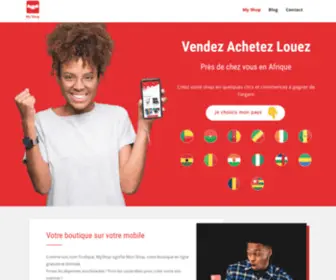 MYshop-Africa.com(MyShop: Vendez Achetez Louez près de chez vous en Afrique) Screenshot