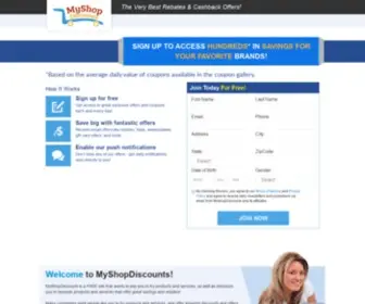 MYshopdiscounts.com(Family) Screenshot