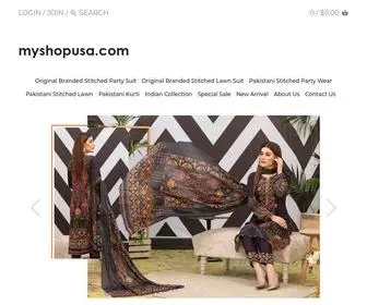 MYshopusa.com(We are deeply passionate about beautiful Salwar Kameez Online Shopping) Screenshot