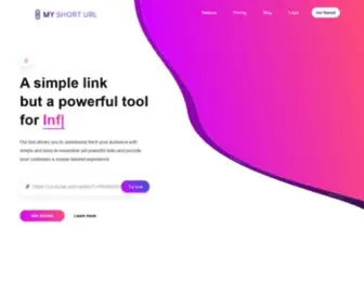MYshorturl.net(Short link) Screenshot