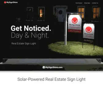 Mysignshine.com(Solar Powered Sign Lights) Screenshot