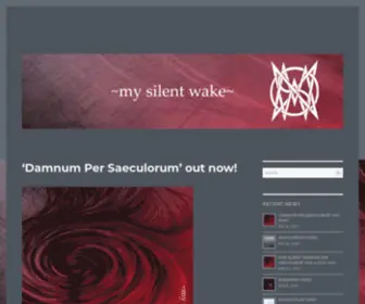 Mysilentwake.com(UK gothic death doom) Screenshot