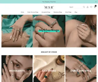 Mysilverrings.com(We cherish the uniqueness and delicacy in every piece of ring which) Screenshot