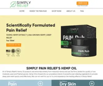 Mysimplyrelief.com(Simply Relief Simply Relief Pain Rub) Screenshot