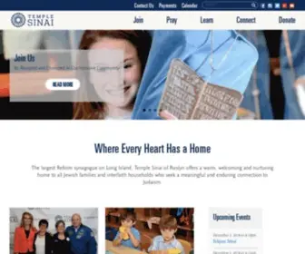 Mysinai.org(Temple Sinai of Roslyn) Screenshot