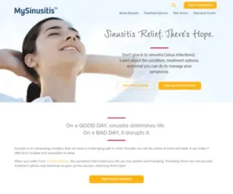 Mysinusitis.com(Chronic Sinusitis Education and Treatment Options) Screenshot