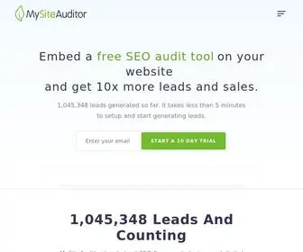 Mysiteauditor.com(Free SEO Audit Report Tool) Screenshot