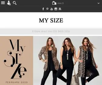 Mysize.com.au(Plus Size Clothing) Screenshot