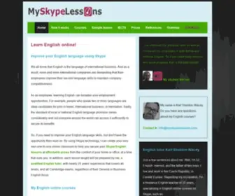 MYSKypelessons.com(Learn English online with a qualified English tutor) Screenshot