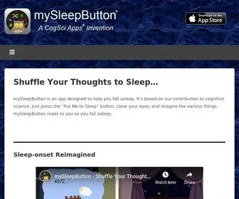 MYsleepbutton.com(A CogSci Apps Invention for Insomnia) Screenshot