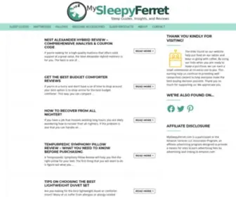 MYsleepyferret.com(Sleep Guides) Screenshot