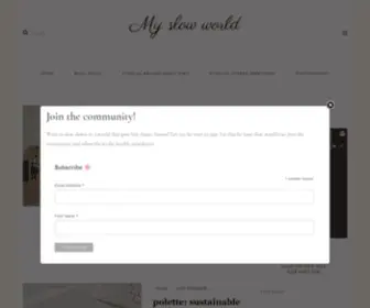 MYslowworld.com(Fair fashion) Screenshot