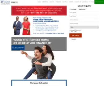 MYsmartmortgage.com(Platinum Home Mortgage) Screenshot