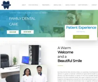 MYsmiledentalclinic.com(Experts in Dental Implants) Screenshot