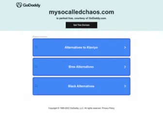 Mysocalledchaos.com(My So) Screenshot