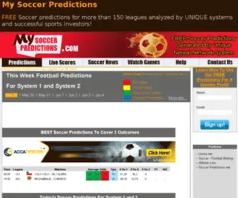 Mysoccerpredictions.com(Mysoccerpredictions) Screenshot