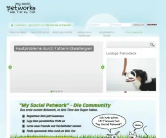 Mysocialpetwork.com(My Social Pet Work) Screenshot