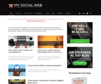 Mysocialweb.it(Web Writer e Social Media Marketing Blog) Screenshot