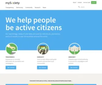 Mysociety.org(mySociety) Screenshot