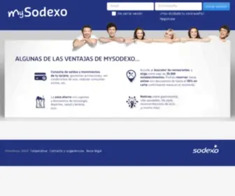 Mysodexo.es(Consulta el saldo de tu Tarjeta Restaurante Pass) Screenshot