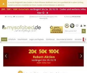 Mysofabed.de(Design Schlafsofa) Screenshot