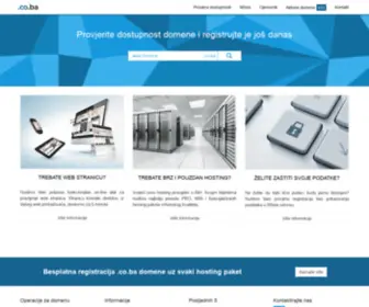 Mysoft.co.ba(Registrujte co.ba domenu) Screenshot