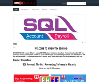 Mysoftex.com(SQL Account) Screenshot